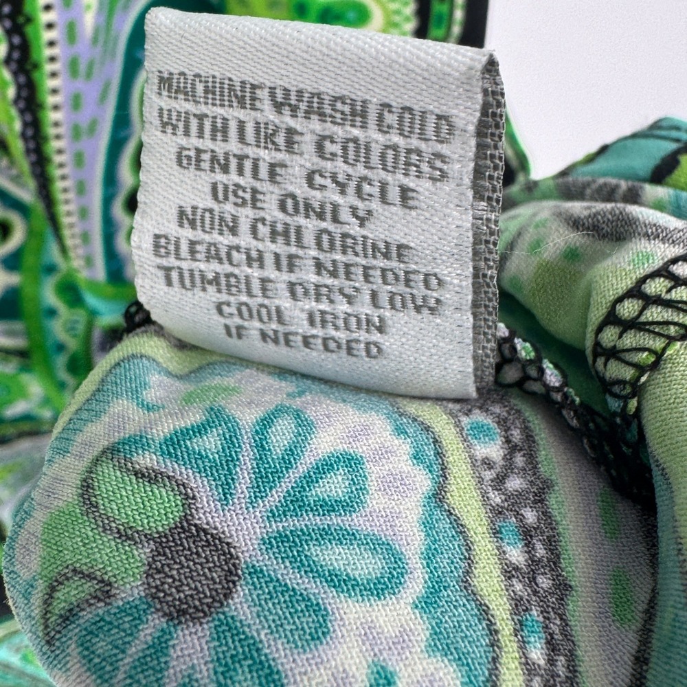 Tiana B. Black Dress with Green Paisley Print - Picture 7 of 14